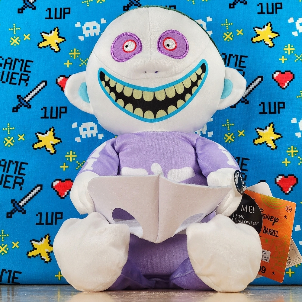 Disney's The Nightmare Before Christmas Musical & Animated BARREL Plush NWT